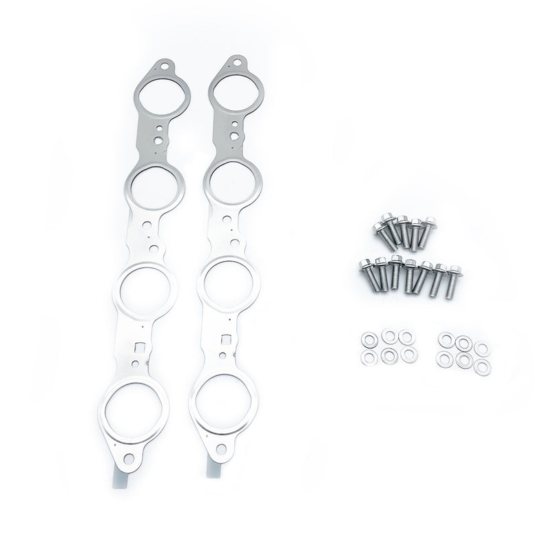 DURAFORCE For LS1 4.8 5.3 5.7 6.0 6.2L LS MLS Exhaust Manifold Header Gasket Pair W/Bolts