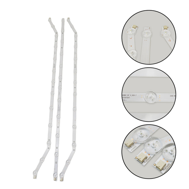DURAFORCE LED Strip for Samsung UE40h5303 D3GE-400SMA-R2 D3GE-400SMB-R2 BN96-28766A 28767A