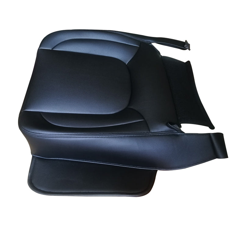 DURAFORCE Passenger Bottom Leather Seat Cover For 2004 2005 Dodge Ram 1500 2500 Dark Gray