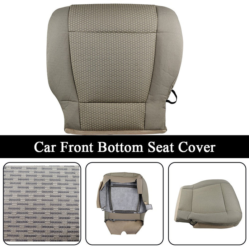 DURAFORCE For 2015 2016 2017 2018 2019 Ford F150 XLT Driver Bottom Cloth Seat Cover Tan