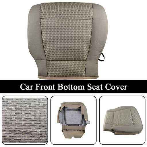 DURAFORCE For 2015 2016 2017 2018 2019 Ford F150 XLT Driver Bottom Cloth Seat Cover Tan