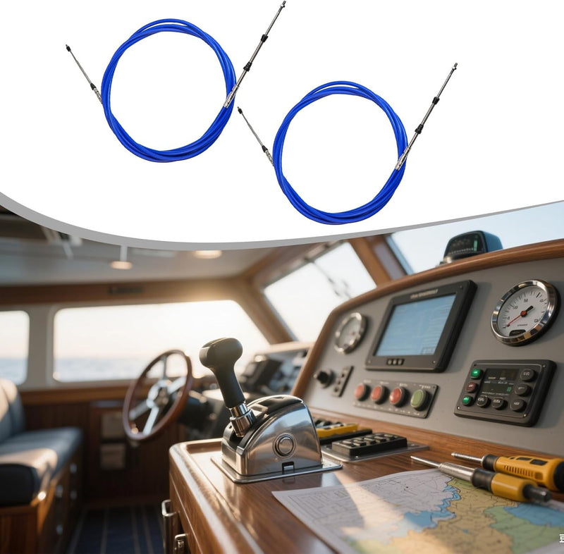DURAFORCE 2 Marine Throttle Shift Remote Control Cable 33C 40FT for Yamaha Outboard Engine