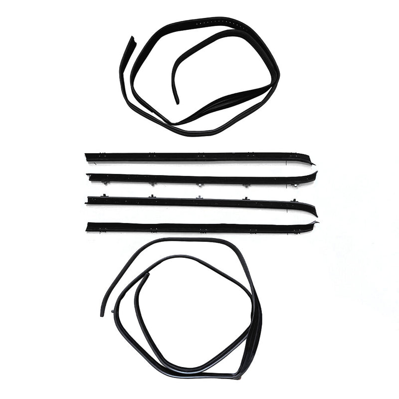DURAFORCE Window Sweep & Run Channel Weatherstrip Seal Kit 6pc For 81-91 Pickup Truck US
