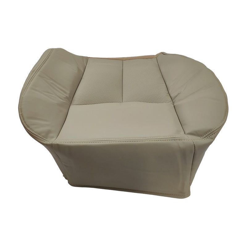 DURAFORCE For 2005-2006 Cadillac Escalade Driver & Passenger Bottom Leather Seat Cover Tan