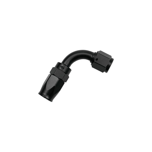 DURAFORCE 90 Degree 8AN Hose End Fitting for CPE Braided Fuel Oil Line Seal Aluminum Black