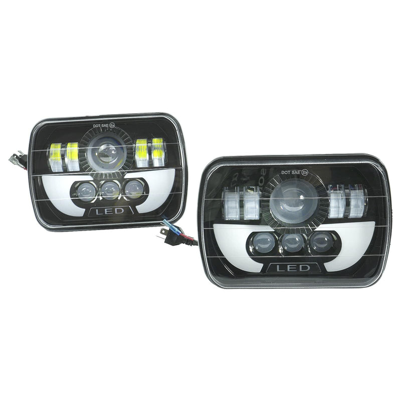 DURAFORCE Headlamp Projector Kit High/Low Sealed Beam w/DRL Super Bright 12000lm