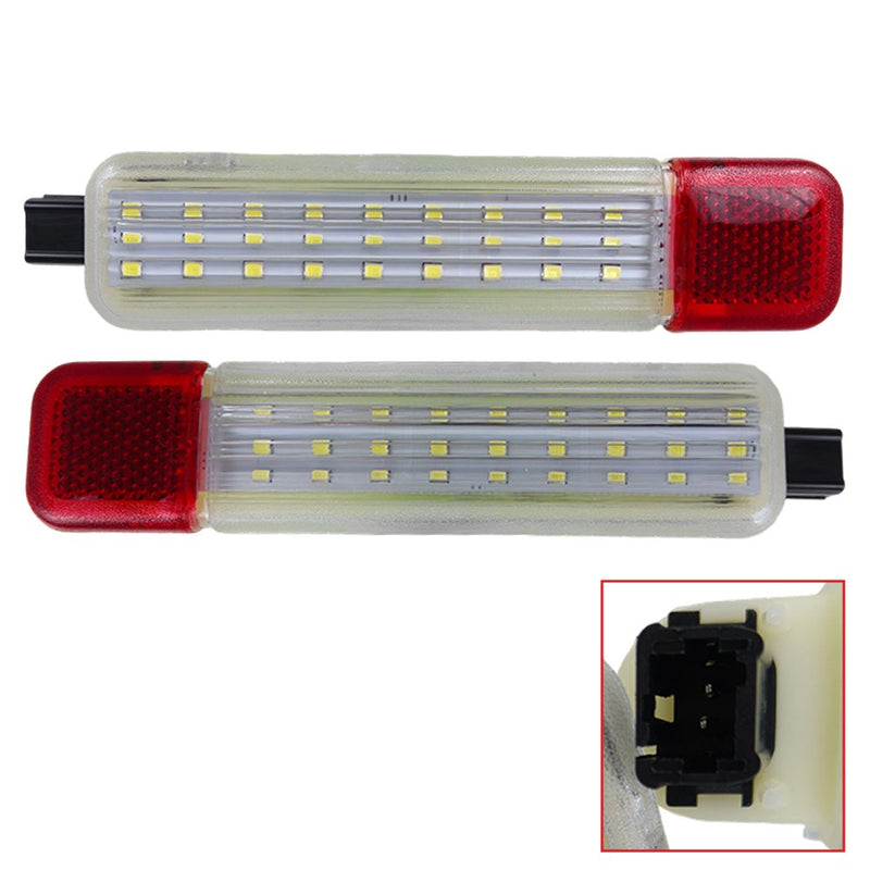 DURAFORCE Pair LED Door Courtesy Light For Hummer H2 2008 Luxury Sport Utility 4-Door