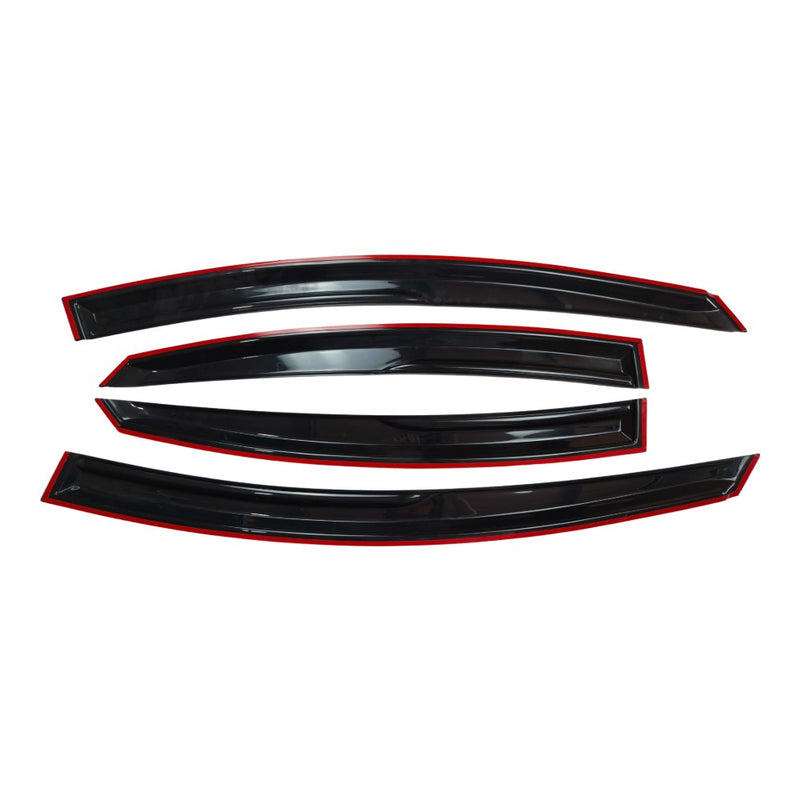 DURAFORCE New M Style Window Visors Rain Guards Deflector For 2011-2014 Hyundai Sonata