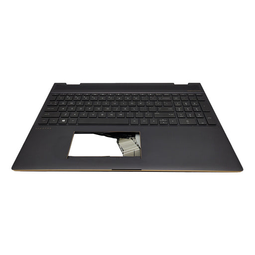 DURAFORCE Palmrest For HP Spectre x360 15-CH L15588-001 Backlit Keyboard Brown Upper Case