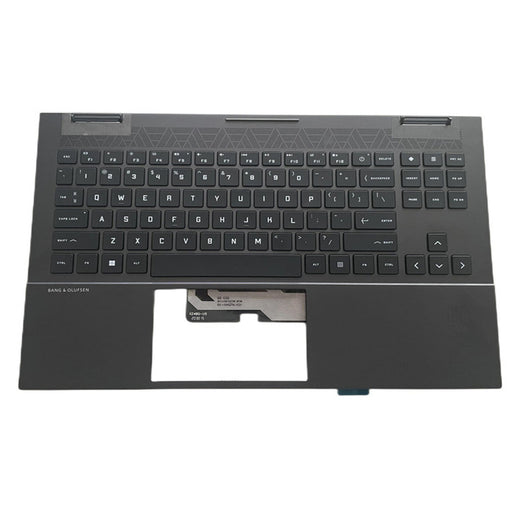 DURAFORCE Palmrest Cover Keyboard w/RGB Backlit M00667-001 For HP OMEN 15-EK 15-EN Laptop