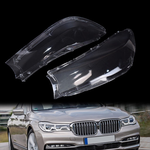 DURAFORCE 2x Headlight Lens Cover Shell Clear For BMW 7 Series G11 G12 740i 750i 2016-2019