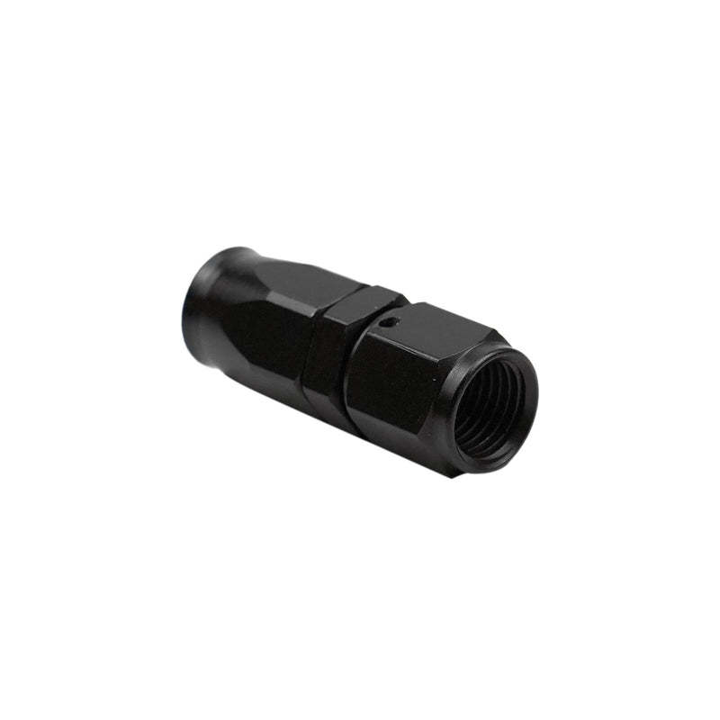DURAFORCE Straight Swivel 12AN Hose End Fitting CPE Braided Fuel Oil Line Aluminum Black