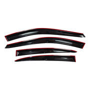 DURAFORCE Window Visor Vent Rain Shades Guards Deflectors For 04-08 Acura TL Sedan Black