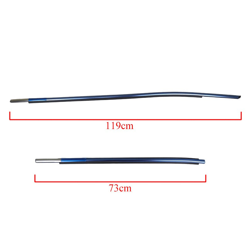 DURAFORCE 4PCS Door Belt Molding Chrome Trim Left+Right For 2018-2021 Toyota Camry US