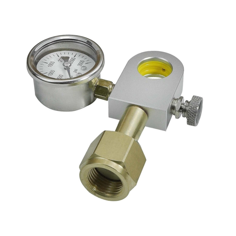 DURAFORCE CO2Filling Adapter with Pressure Gauge the Carbonator Soda Replenishment Adapter
