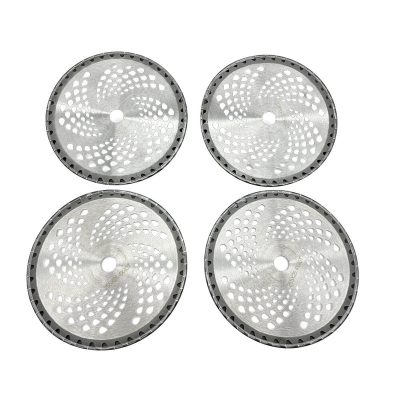 DURAFORCE 4 Pack Carbide Tip Brush Blades 10" x 40T Brush Cutter Blade Weed Eater Trimmer