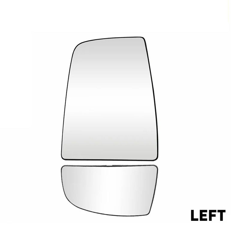 Mirror Glass Upper Lower Driver Side Left for Ford Transit 150 2021 Base Crew