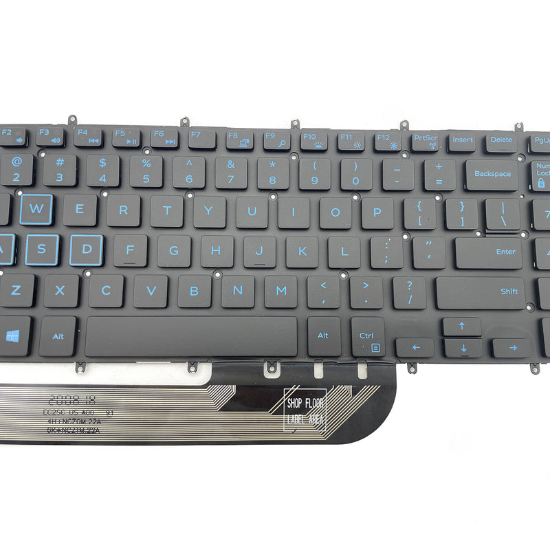 DURAFORCE New For DELL G7 7588 7590 7790 G7 15 7588 Keyboard w/Blue Backlit M6JTP Black