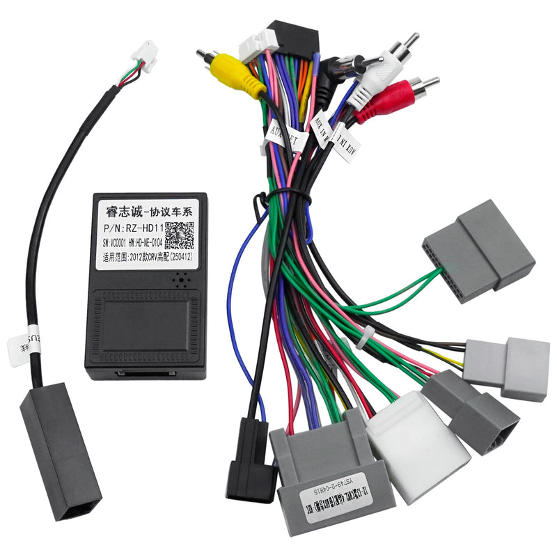 DURAFORCE 16PIN Car Radio Aftermarket Stereo Wire Harness For Honda CR-V 2013-2014