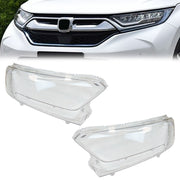 DURAFORCE A Pair Front Headlight Lens Cover Shell For Honda CR-V 2017-2022