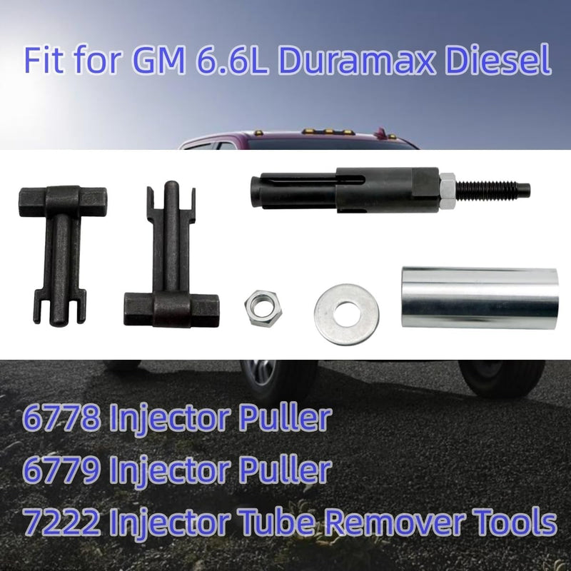 DURAFORCE 6778 & 6779 Injector Puller,7222 Injector Tube Remover Tools For GM 6.6L Duramax
