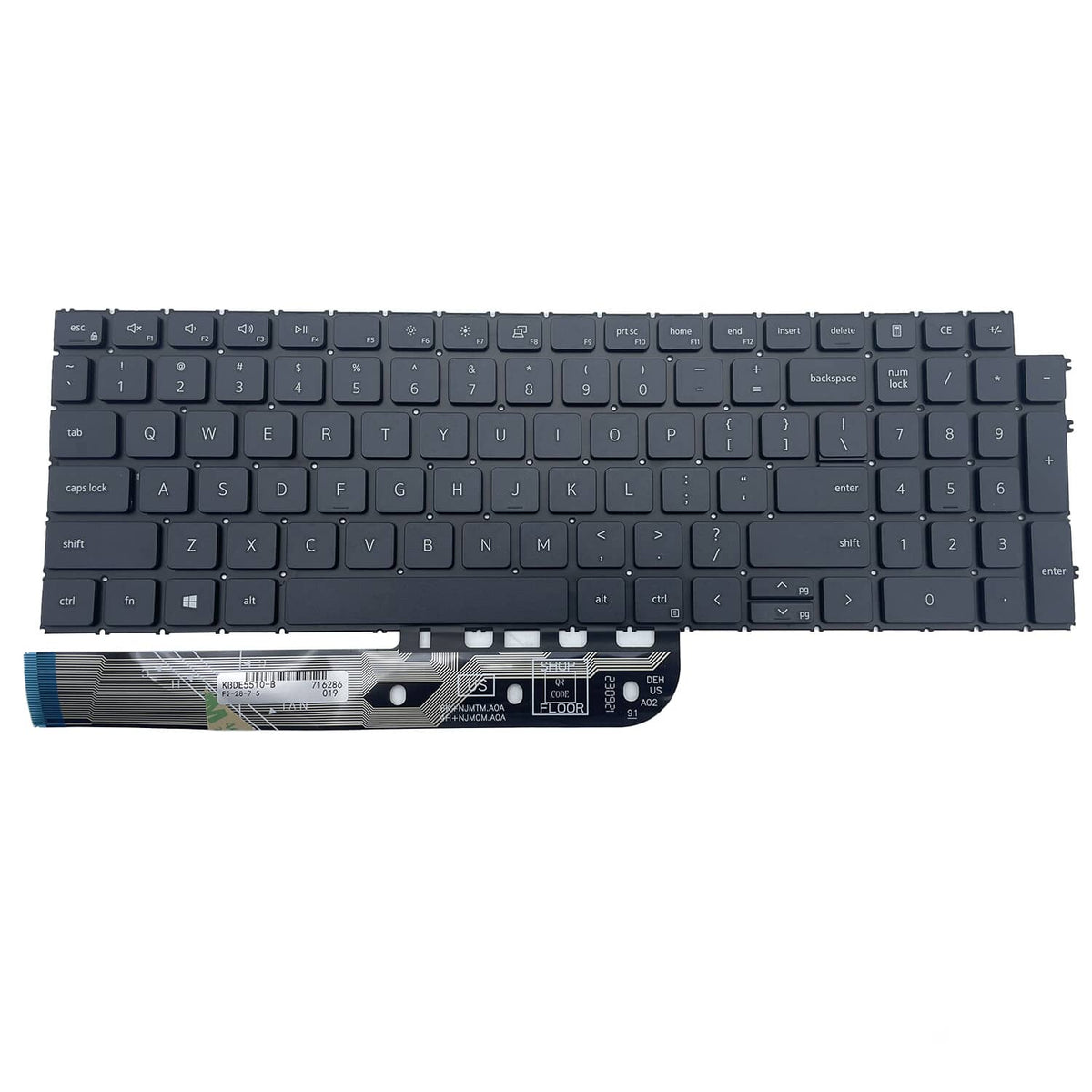 New For Dell Inspiron 3515 3520 3525 15Pro 5510 5515 5518 US Keyboard ...