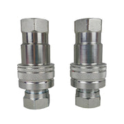 DURAFORCE 2Sets For Pioneer Ball Style 1/2" NPT Hydraulic Coupler Quick Connect Coupling