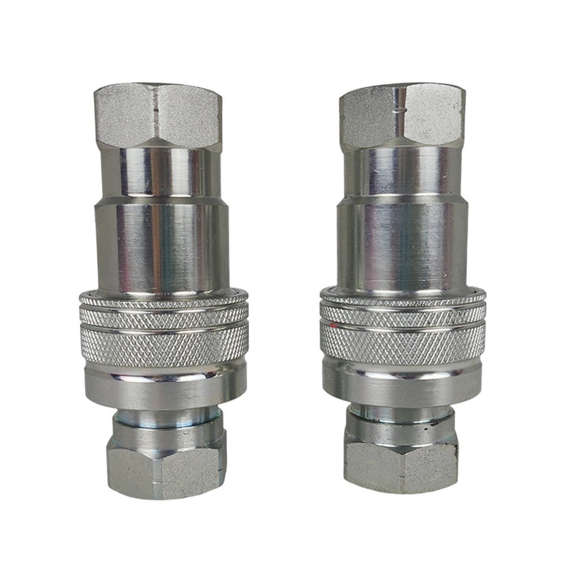 DURAFORCE 2Sets For Pioneer Ball Style 1/2" NPT Hydraulic Coupler Quick Connect Coupling
