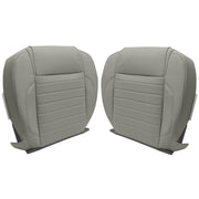 DURAFORCE Driver&Passenger Side Bottom Leather Seat Cover GRAY For Ford Mustang 2010-2014