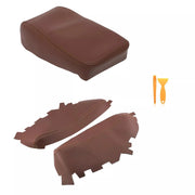 DURAFORCE Center Console Lid Armrest & Door Panel Cover Brown For Toyota Avalon 2013-2018