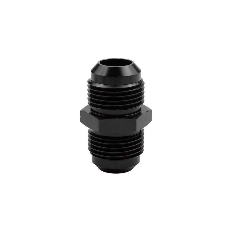 DURAFORCE 12 to 12 Flare Union Coupler Straight Fuel Hose Fitting Coupling Aluminum Black