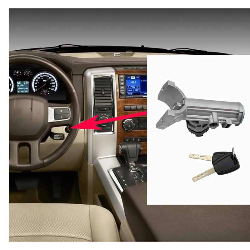 DURAFORCE Ignition Starter Switch with 2 Keys For Dodge Ram Promaster 1500 2500 3500 14-21