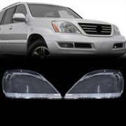 DURAFORCE Driver + Passenger Pair Headlamp Headlight Lens Covers For Lexus GX470 2003-2009