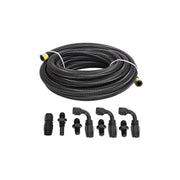 DURAFORCE For GM 4L80E Automatic Transmission Cooler Lines Kit 6-AN Steel Braided Line Kit
