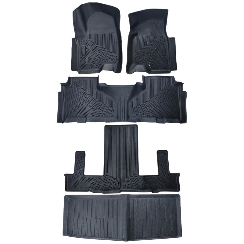 DURAFORCE Floor Mats Cargo Liner Mat Set For 2021-2024 Tahoe Yukon Escalade Bucket Seat