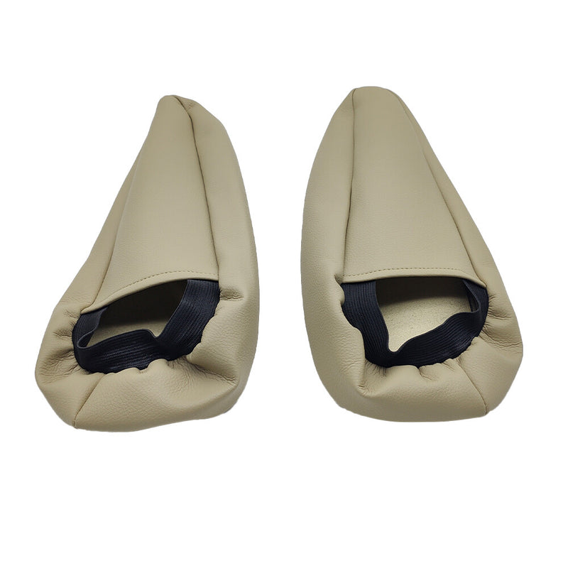DURAFORCE 2pcs For 2003-2009 Lexus GX470 Beige Leather Seat Armrest Replacement Cover