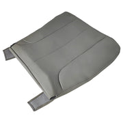 DURAFORCE Passenger Bottom Leather Seat Cover Gray Fit For 2002 - 2005 Dodge Ram 1500 SLT