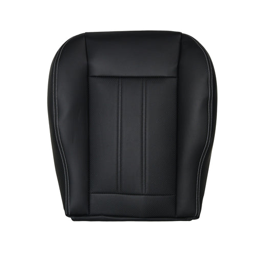 DURAFORCE Driver Side Bottom Seat Cover Black White Seam For 2008-2020 Dodge Grand Caravan