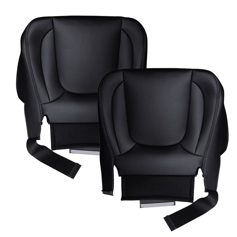 DURAFORCE Driver Passenger Bottom Leather Seat Covers For 2004-2005 Dodge Ram 3500 Laramie