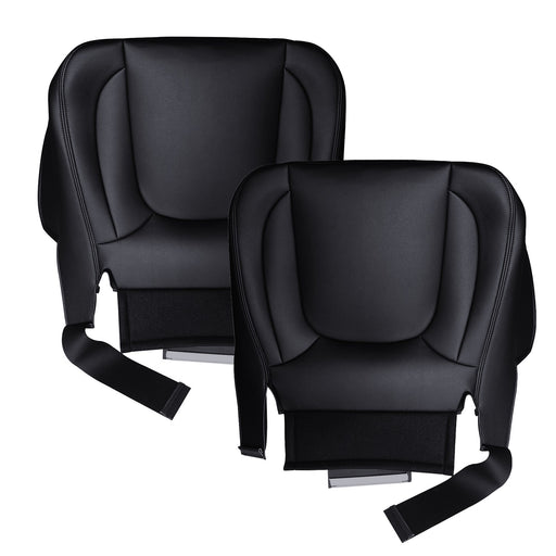 DURAFORCE Driver Passenger Bottom Leather Seat Covers For 2004-2005 Dodge Ram 3500 Laramie