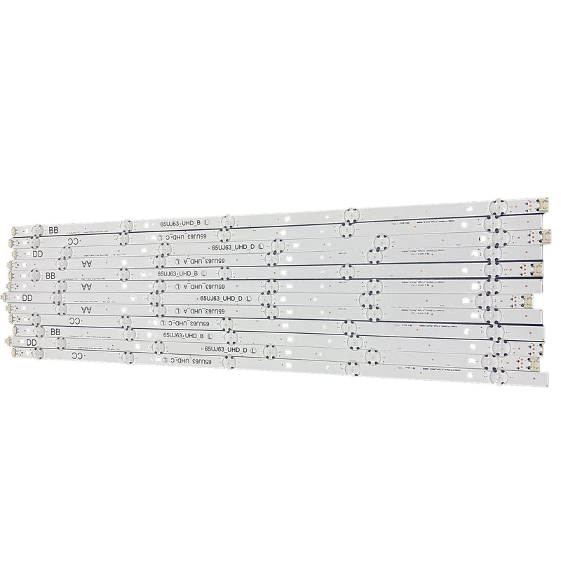65UJ63 UHD A B C D LED strips for 65UJ634V 65UJ6300 65UJ630V 65UJ5500