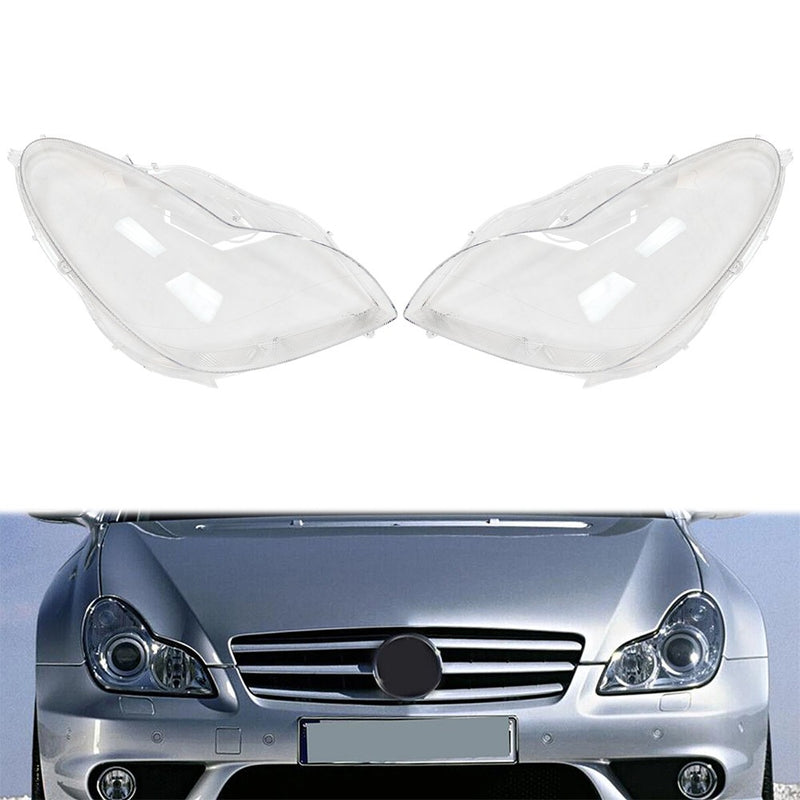 DURAFORCE For 2006-11 Mercedes Benz W219 CLS350 CLS500 CLS550 A Pair Headlight Lens Cover