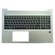 DURAFORCE New Silver Palmrest w/ Backlit Keyboard L45090-001 For HP ProBook 450 G6 450 G7