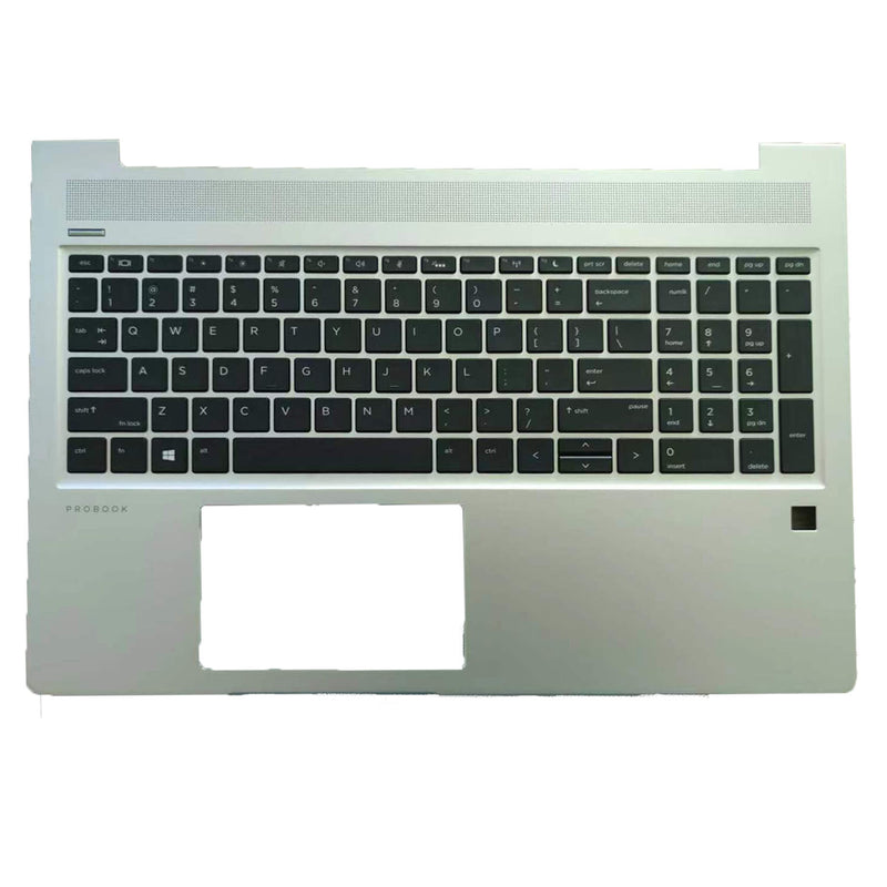 DURAFORCE New Silver Palmrest w/ Backlit Keyboard L45090-001 For HP ProBook 450 G6 450 G7