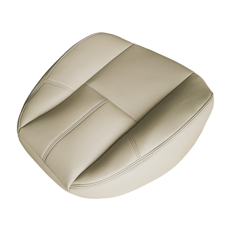 DURAFORCE Driver Bottom & Top leather seat cover Light Tan For 2007-2014 Chevy Silverado