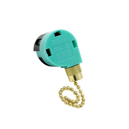 DURAFORCE For ZING EAR ZE-268S6 Pull Chain Switch 4Wire 3 Speed Ceiling Fan Switch 6A 125V