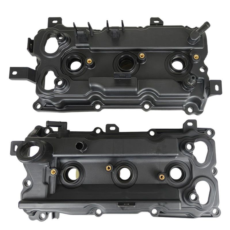 DURAFORCE 2PCS LH & RH Valve Cover Set w/ Gasket & Bolts & Cap For 2011-2012 Infiniti G25