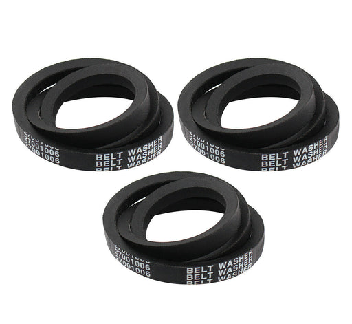 DURAFORCE 3Pcs 27001006 Washer Drive Belt For Whirpool Amana Maytag Washing Machine 38174
