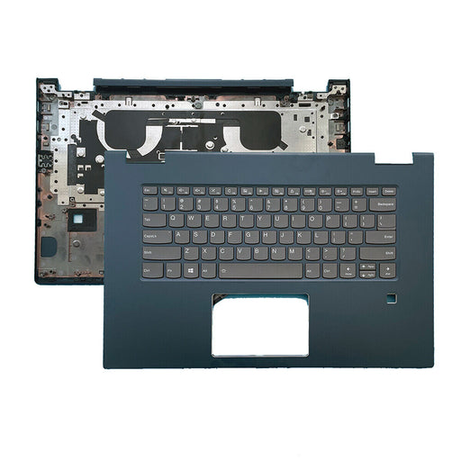DURAFORCE New Blue Palmrest Cover Backlit Keyboard 5CB0U65209 For Lenovo Yoga 730-15IWL US