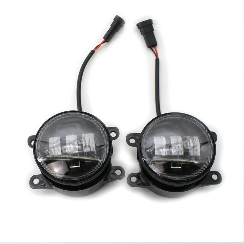 DURAFORCE For Honda Nissan Subaru White/Yellow Dual Color 9W LED Fog Lights Lamps